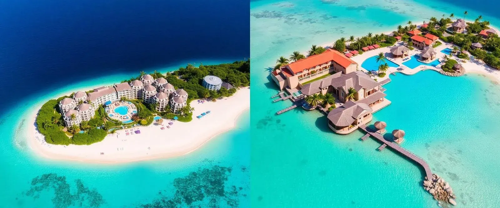 Sandals vs Beaches resorts side-by-side comparison for honeymoon couples