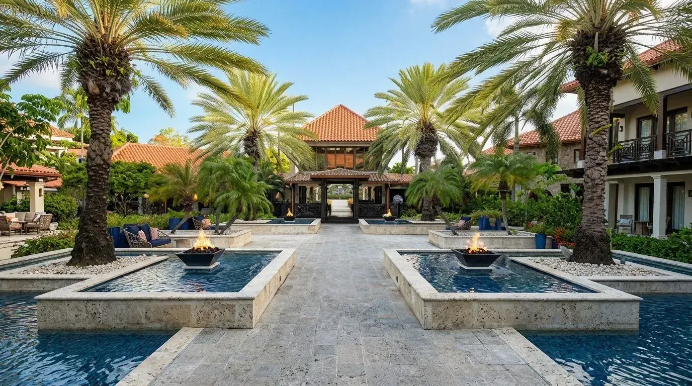 Sandals Grenada — luxury Caribbean honeymoon resort aerial view